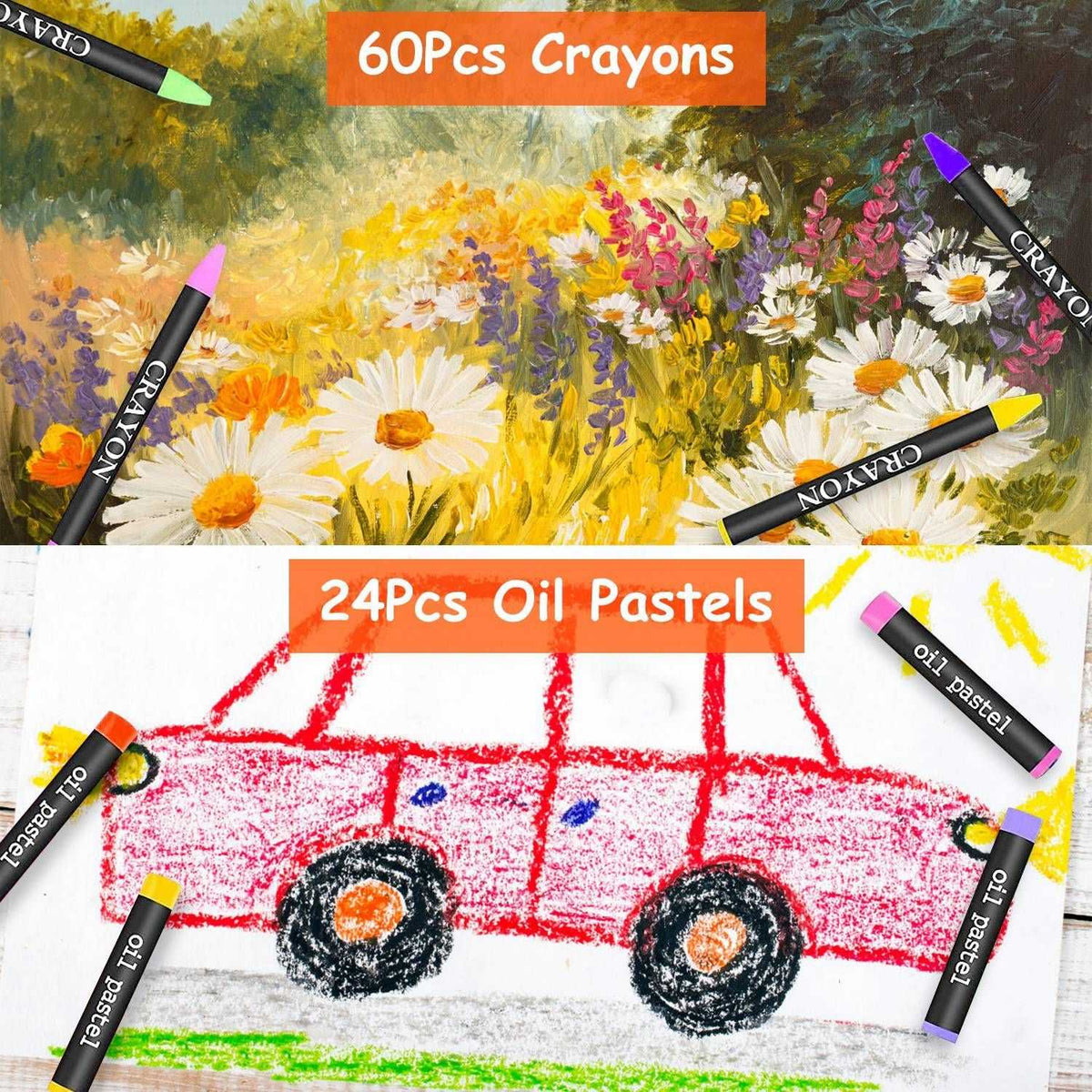 Spark Creativity with Our 140-Piece Art Set in a Stylish Wooden Storage Box
