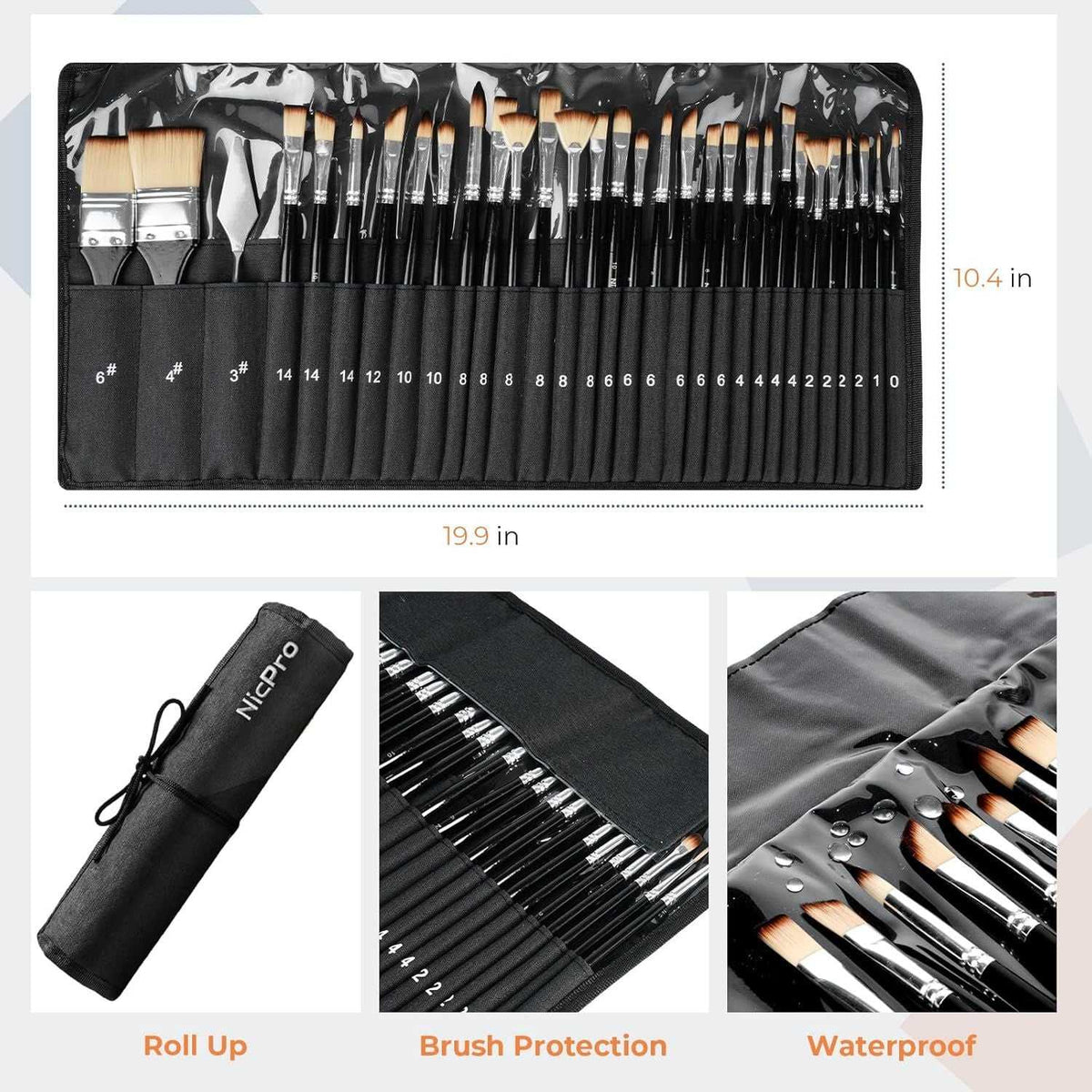 Unlock Your Creativity with the 30-Piece Paint Brush Collection – Perfect for Acrylic, Oil & Gouache Art