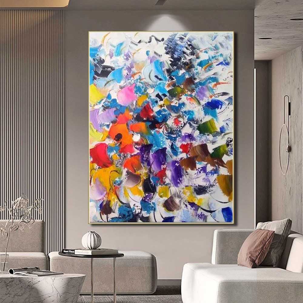 Hand Oil Painting Wall Art Abstract painting Original painting Hand painted canvas art Home Hallway Hall Decoration Painting
