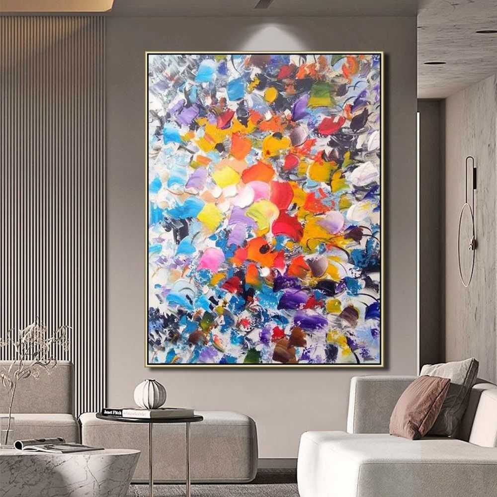 Hand Oil Painting Wall Art Abstract painting Original painting Hand painted canvas art Home Hallway Hall Decoration Painting